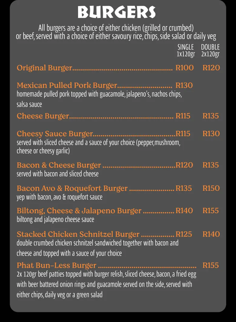 Phat Boys Menu